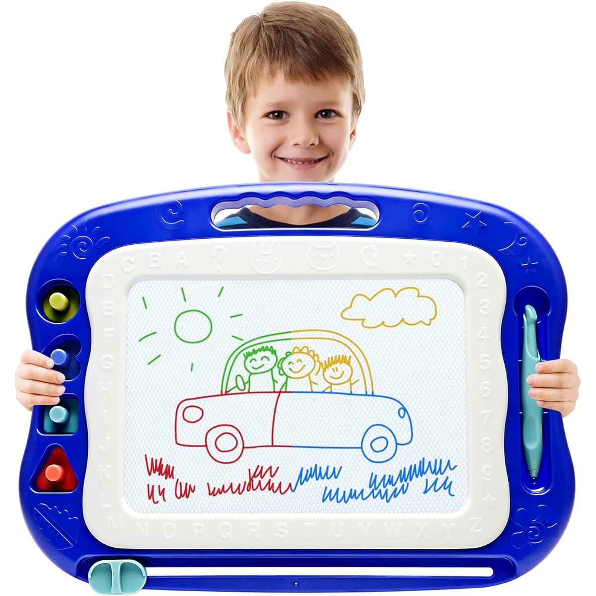 Magnetic Drawing Board,Large Doodle Board Toddler Toys for Girls Boys 3 4 5 6 7 Year Old Kids Gift Etch A Colorful Sketch Mag