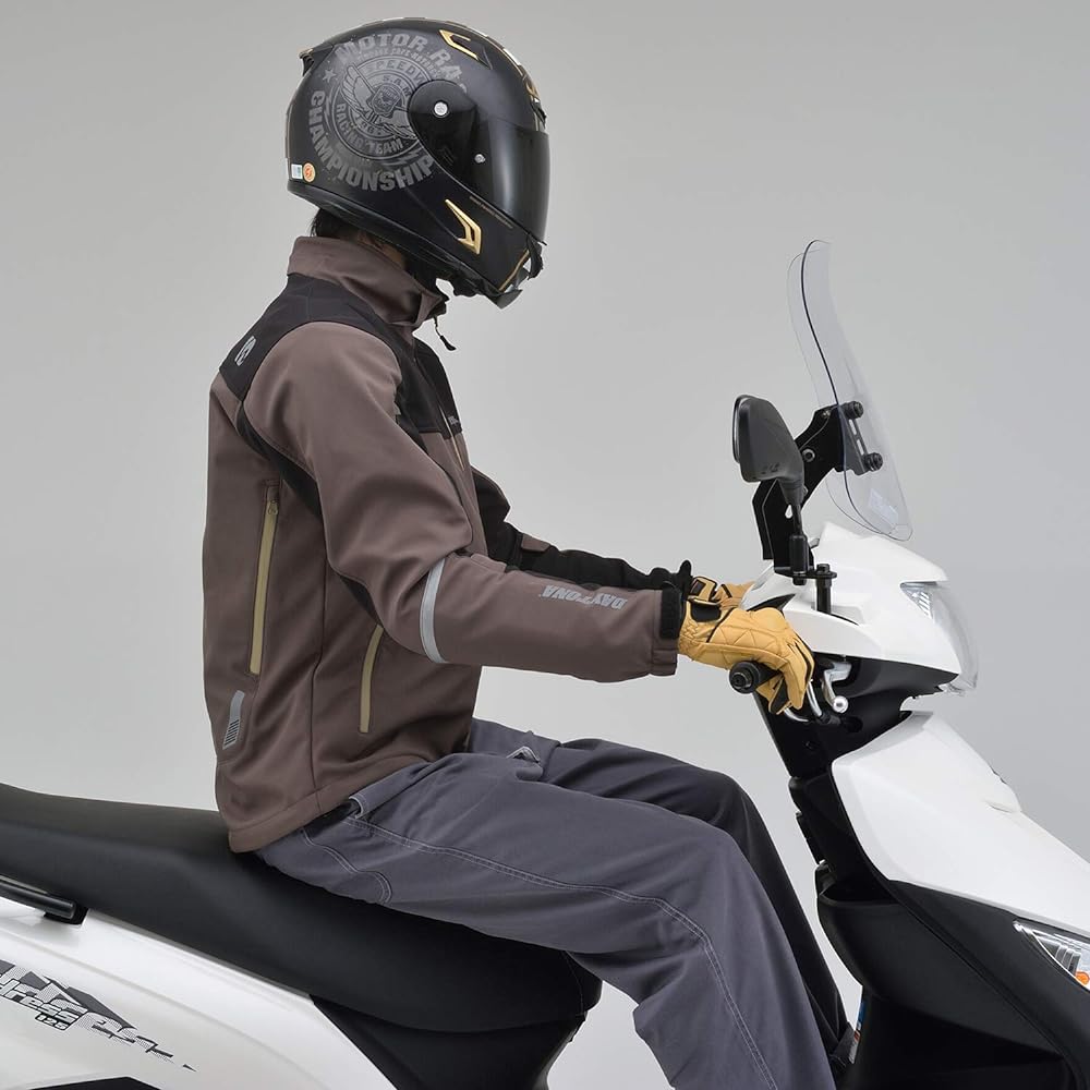 Daytona Motorcycle Screen with Clamp Bar for Address 125 (18-20) Windshield RS Series Long Clear 17294