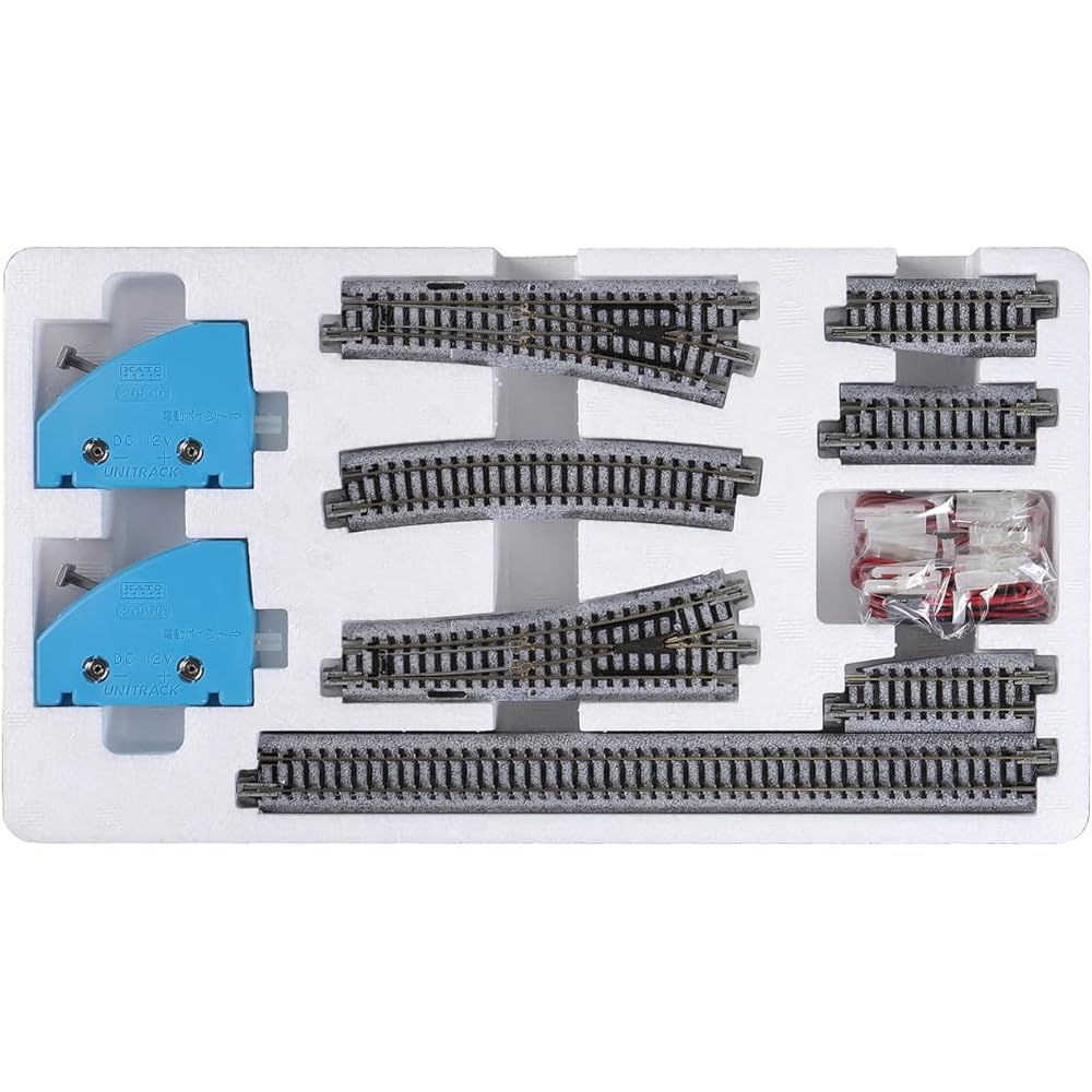 KATO N Gauge V4 Facing Line Electric Point Set for Opposite Platform 20-863 Railway Model Rail Set