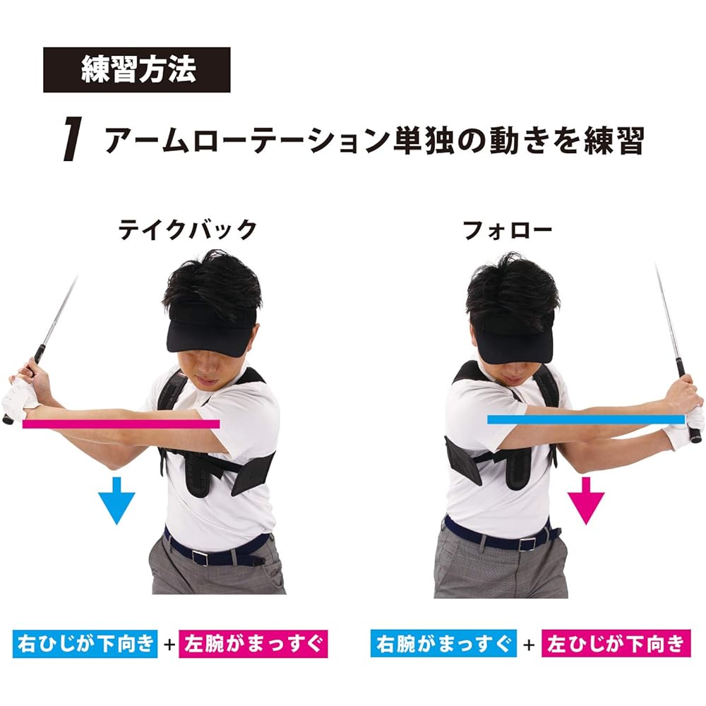 Tabata Swing Practice Swing Training Co-developed with Team Serizawa Serizawa Method TS Complete Swing GV0367 Black