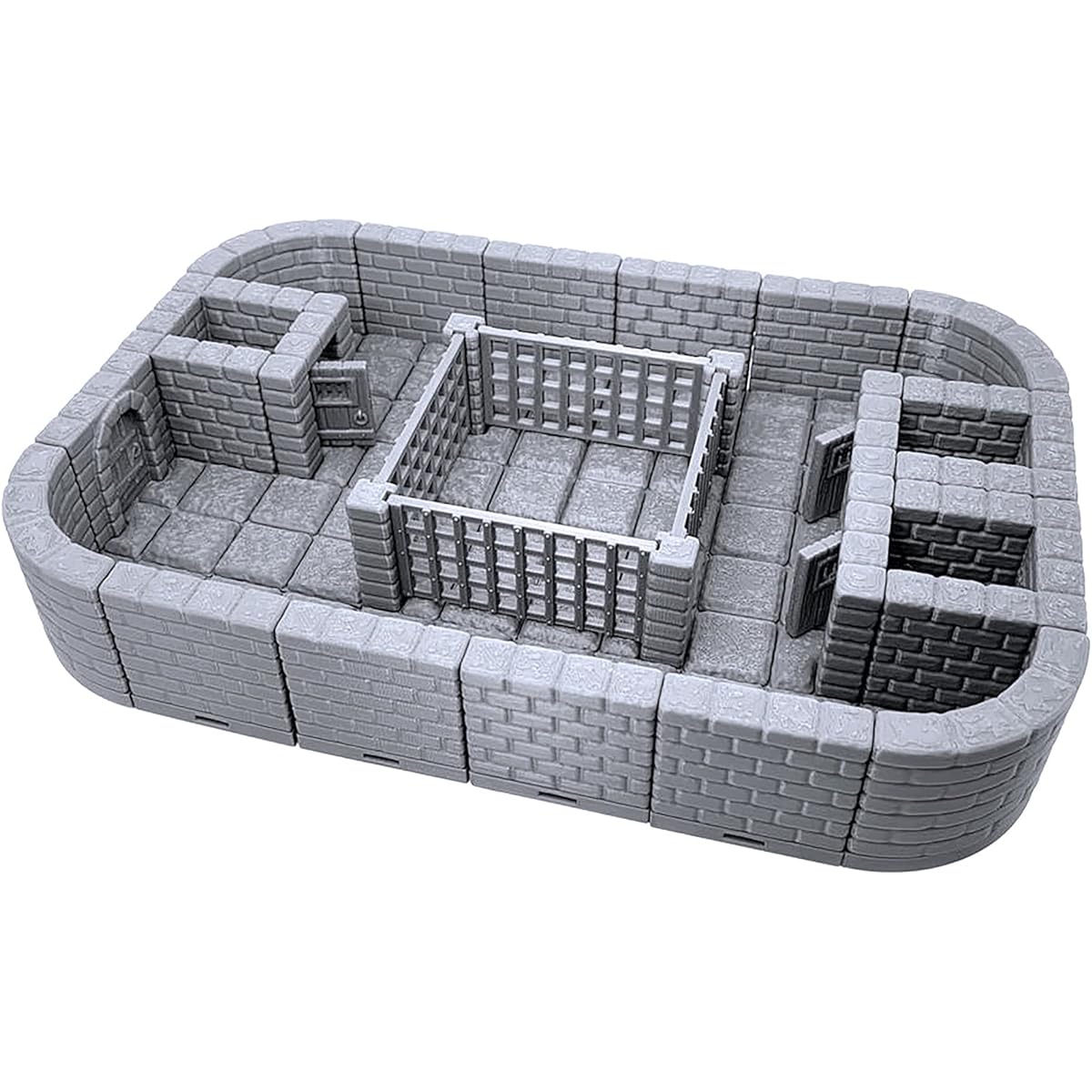 Rock Dungeon Tile - Prison Pit Paintable 3D Print Tabletop Role Playing Game Terrain Scenery 28mm for Miniatures