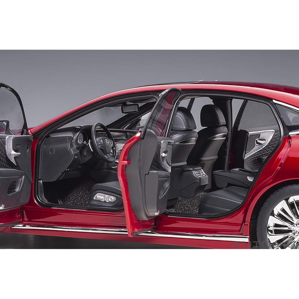 AUTOart 1/18 Lexus LS500h Metallic Dark Red Interior Color: Black Finished Product 78869