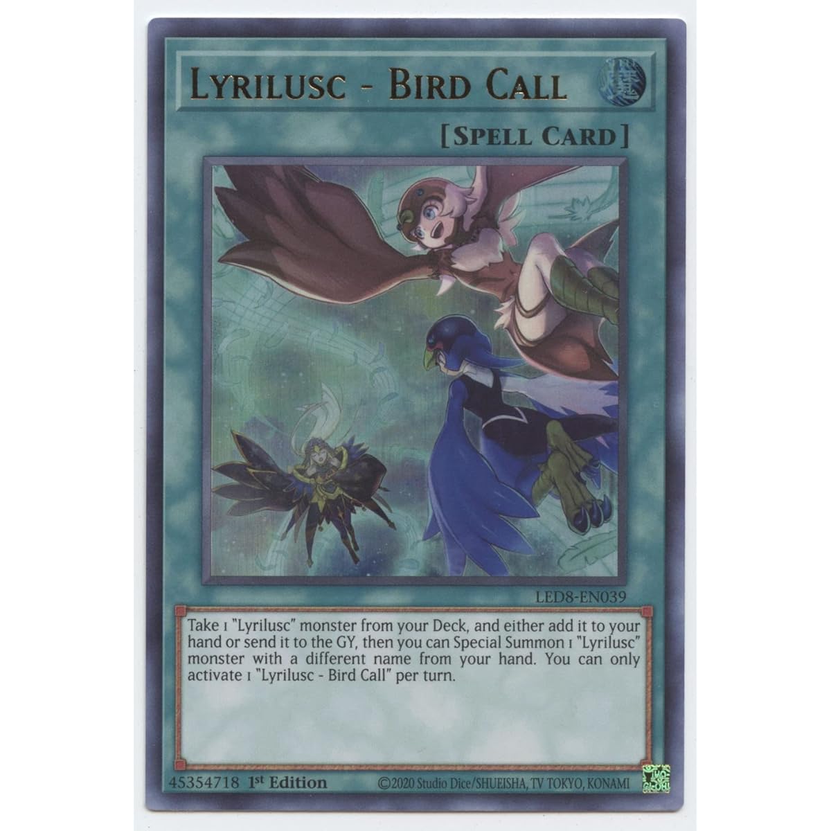 Lyrilusc - Bird Call - LED8-EN039 - Ultra Rare - First Edition