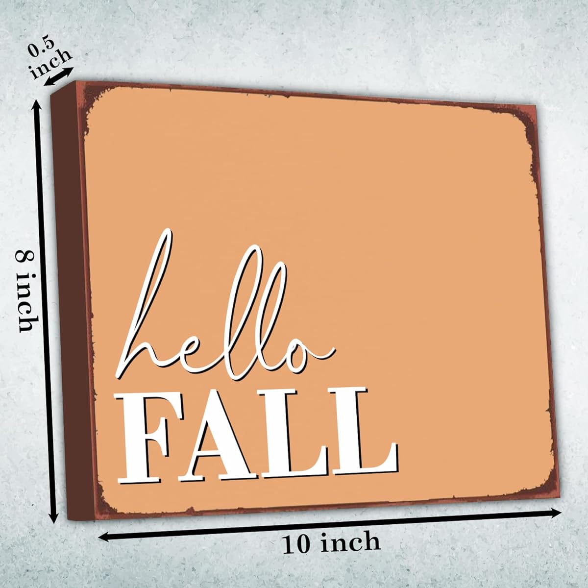 Feyerr Hello Fall Décor Minimalist Wall Art Canvas
