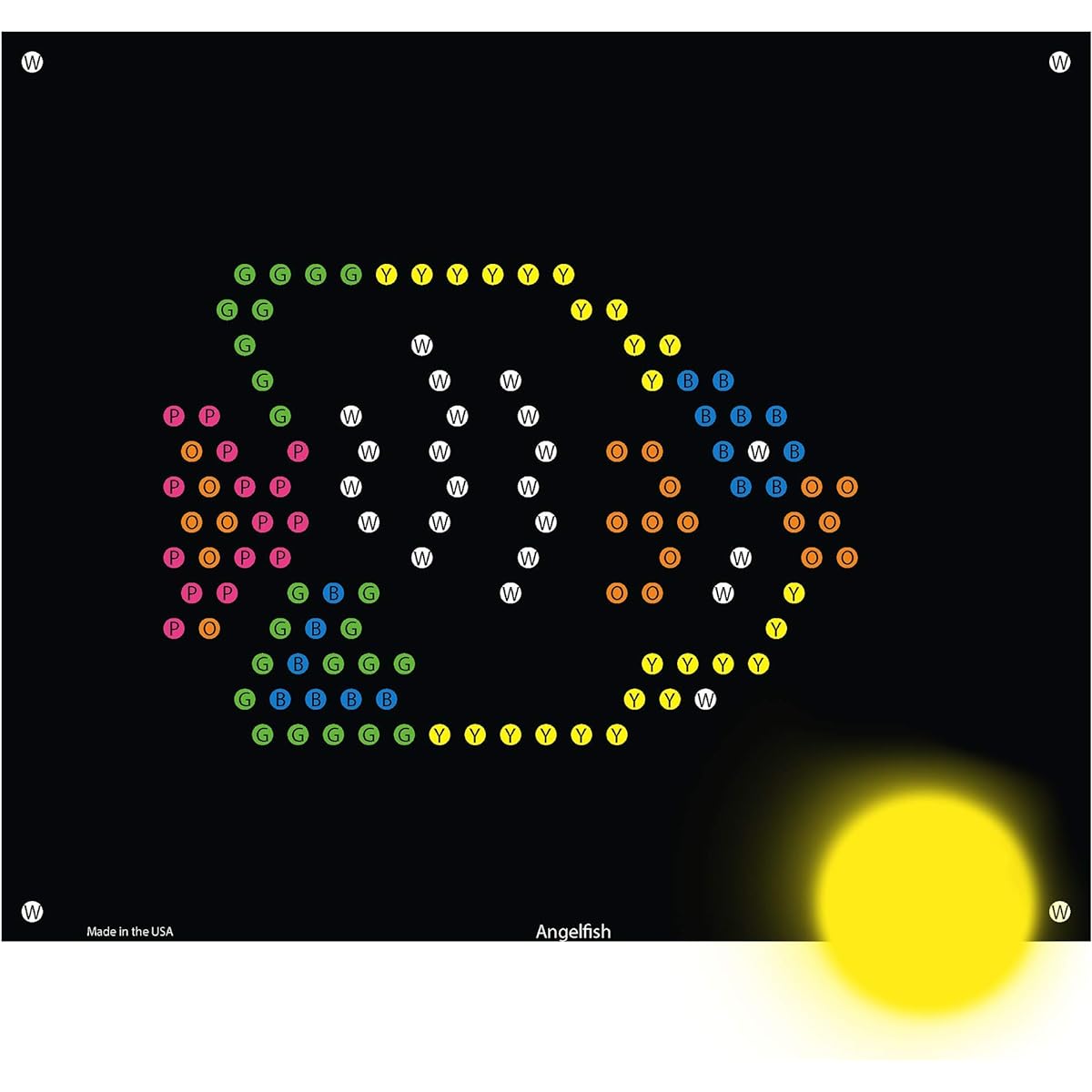 IllumiPeg Under The Sea Refill Templates Basic Fun Lite Brite Ultimate Classic Toy (10 Sheets, 7x8)