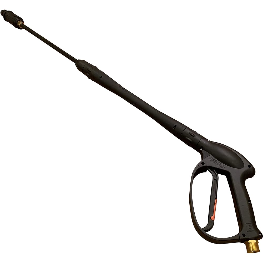 <HOTEISON> High Pressure Washer High Pressure Washing Gun Trigger Gun Screw Type (M22 x 15mm) (3/8 coupler included)