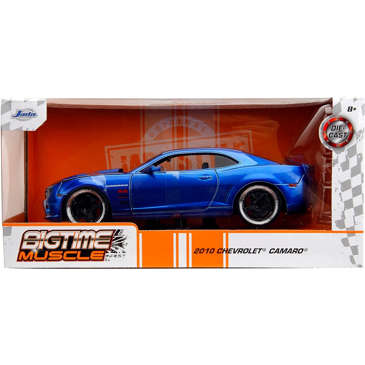 Big Time Muscle 1:24 2010 Chevrolet Camaro Diecast Car Kids and Adult Toys (Candy Blue)
