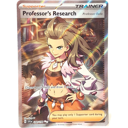 Pokemon - Professor's Research - Professor Sada 240/198 - Scarlet & Violet - Ultra Rare - Holoful Art