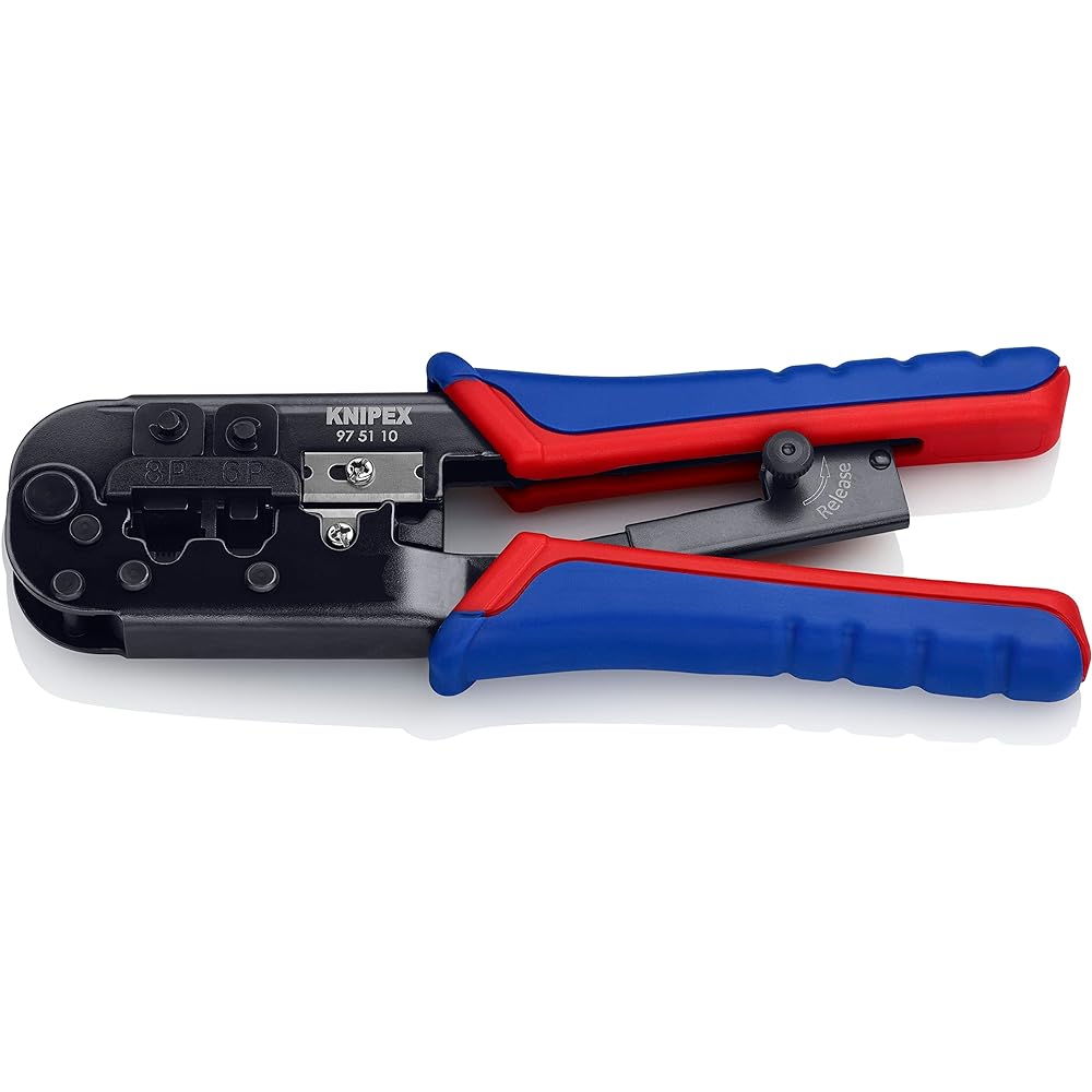KNIPEX Western plug crimping pliers 6/8 pin 9751-10SB