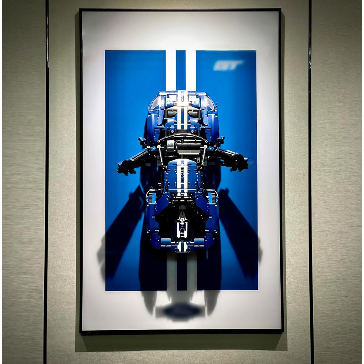 iLuane Display Wallboard Lego Technic 2022 Ford GT 42154 Car Model Kit Adult Collectible Lego Car Supercar Wall Mount Gift for Lego Enthusiasts (Display Wallboard Only)