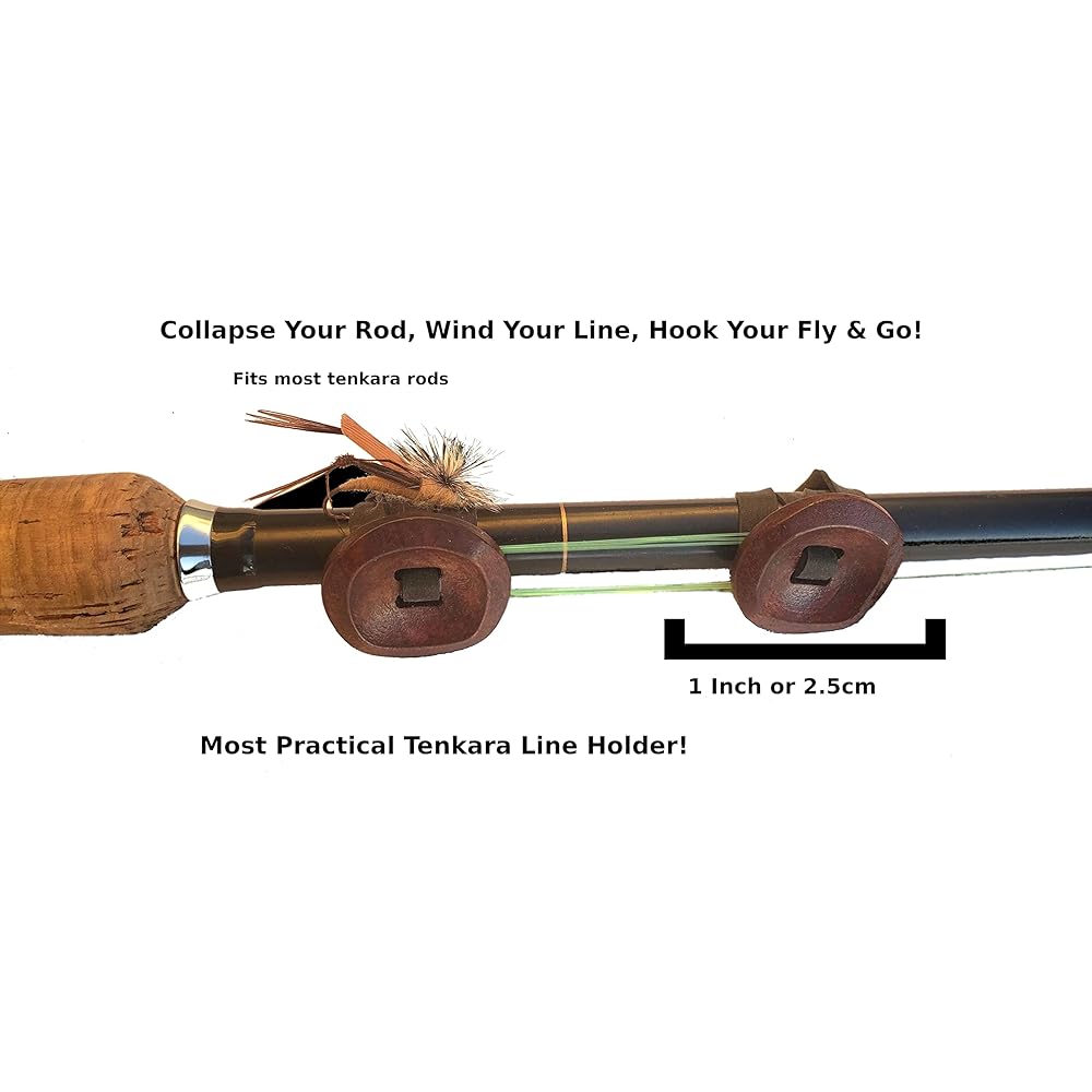 SUMATO Tenkara Line Holder UV Resistant Rubber Band Ring Kebari Fly Fishing Small Fishing Tools Easy Adjustable Fishing Rod Hook Keeper