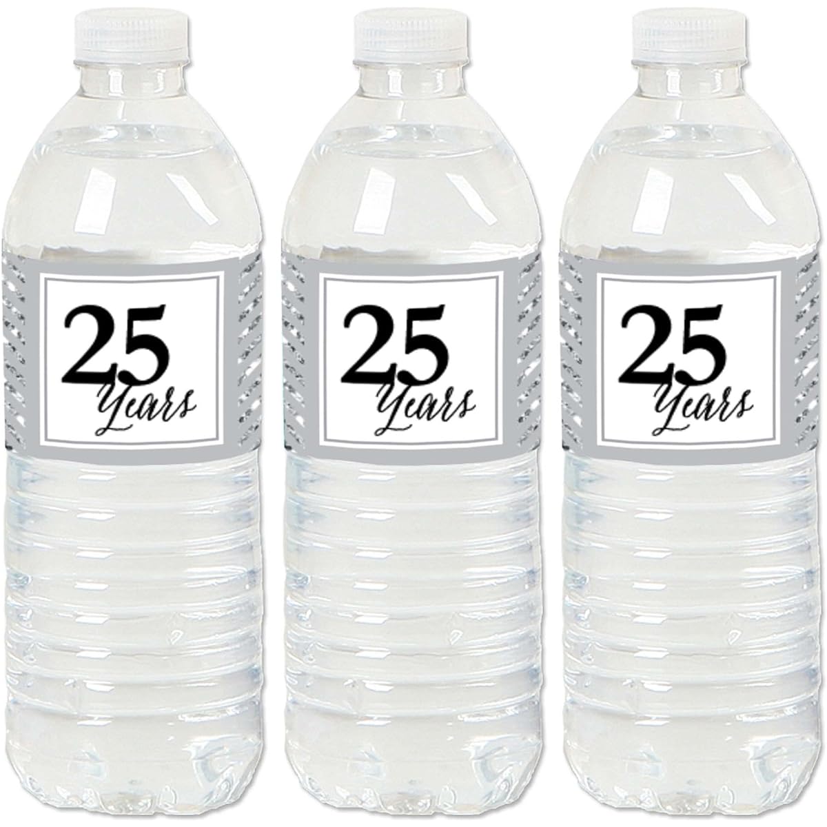 We Still Do - 25th Anniversary - Anniversary Party Water Bottle Sticker Labels - Set of 20