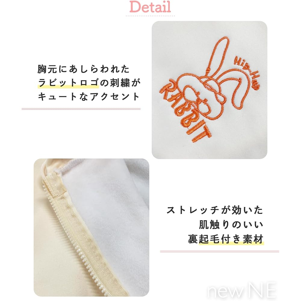 [newNE] Rabbit Zip Up Parka Outerwear Warm Casual Oversized