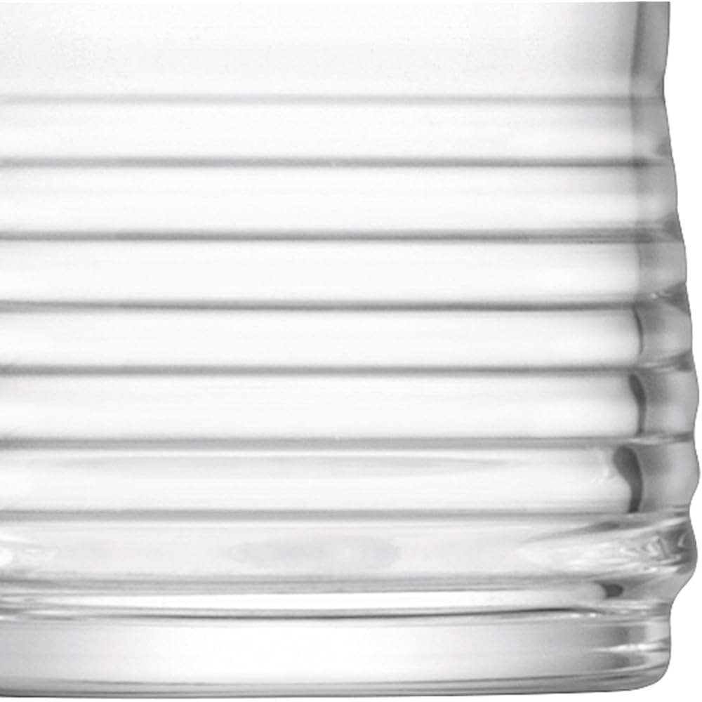 LSA Flower Vase Clear Height 22cm GROOVE G1498-22-171