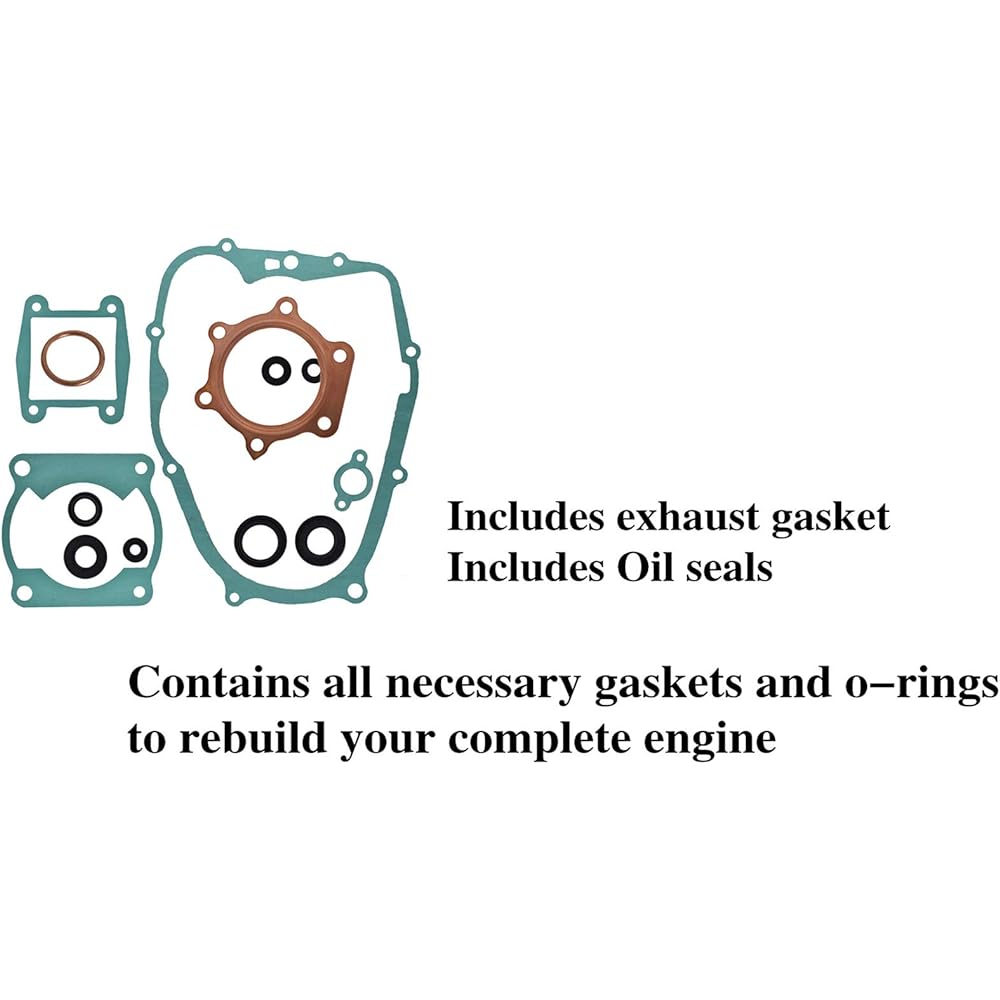 waltyotur Engine Gasket Kit Set with Oil Seal Replacement for 1988-2006 Yamaha Blaster 200 YFS200