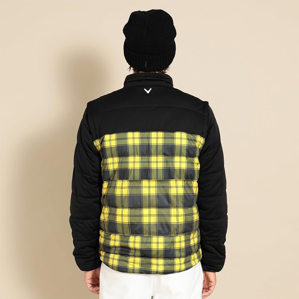 [Callaway] Men's Water Repellent Full Zip Filled Blouson (Star Stretch: Stretchy/Windproof) / Outerwear Golf / C23215109