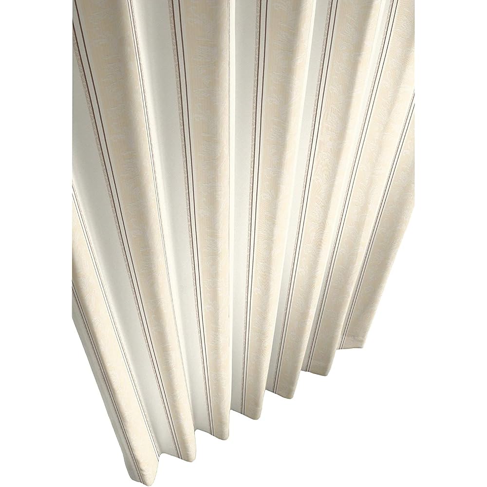 1 drape curtain (with 1 tassel) Classic Ivory 200x110cm Washable Shape-stable J-12225