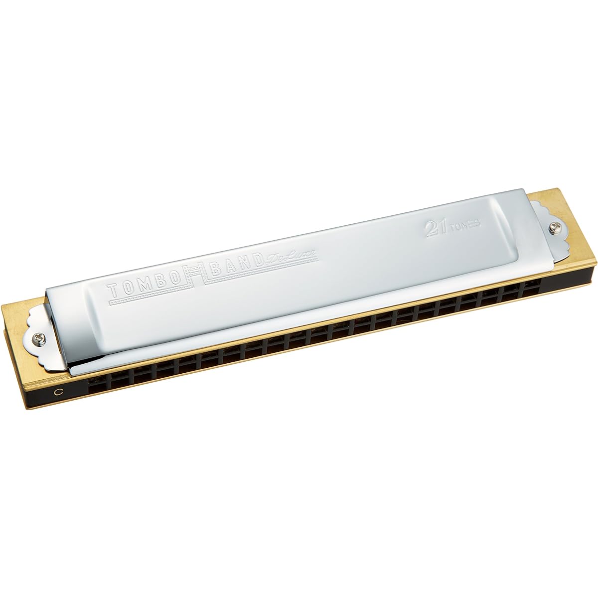 TOMBO double note harmonica in C key special dragonfly band 21 holes 1521