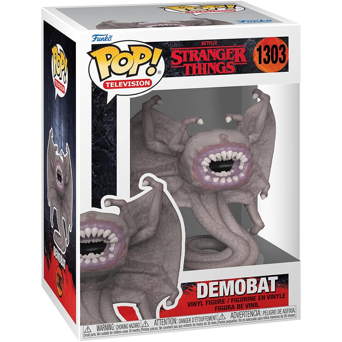 POP [Stranger Things] - Demonbat [Season 4] Funko POP! Vinyl Figure (Includes Compatible Pop Box Protector Case), Multicolor, 3.75 Inch