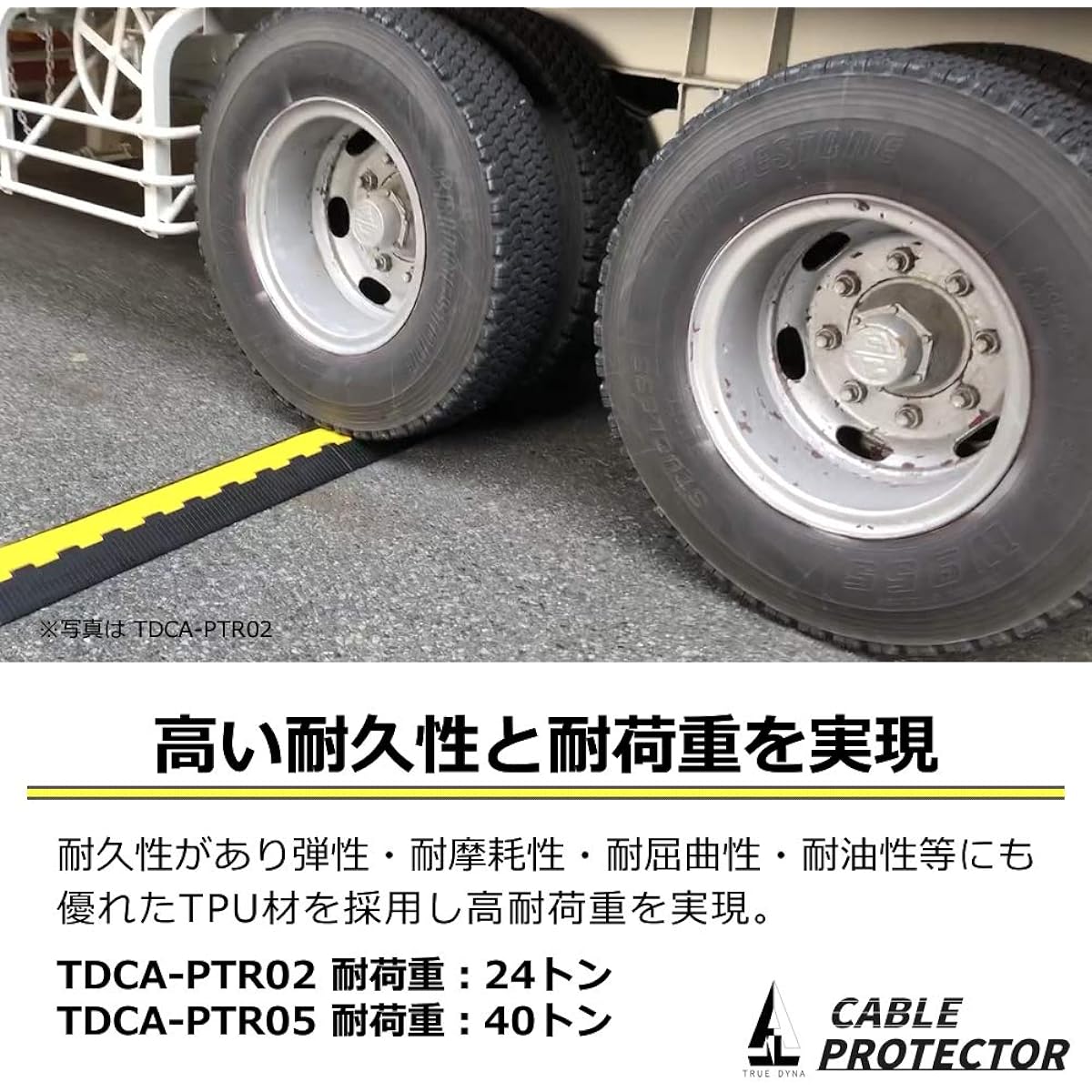 TRUE DYNA Cable protector wide storage type 5 grooves TDCA-PTR05 (load capacity: 40 tons)