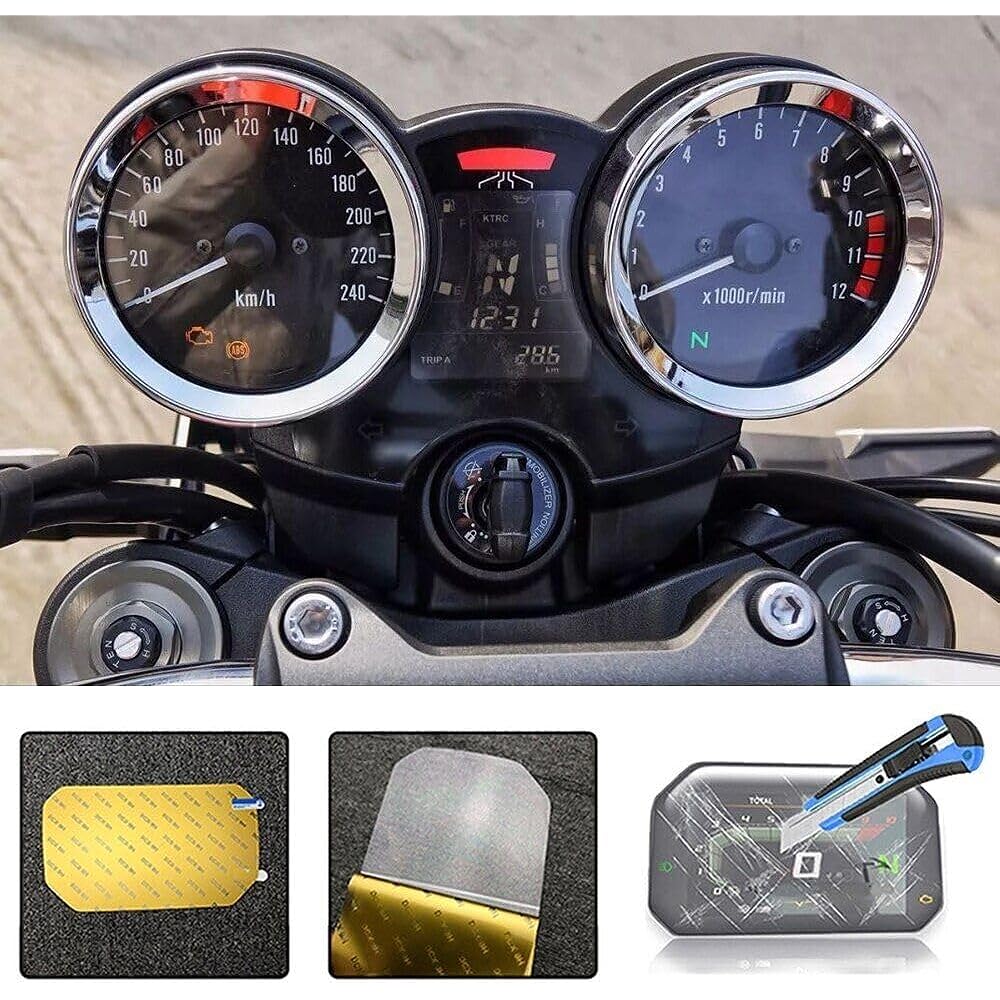 Fits for Kawasaki Z900RS Z 900 RS 2019 2018 Motorcycle Instrument Protection Film Screen Protector Instrument (Color : 2 PCS)