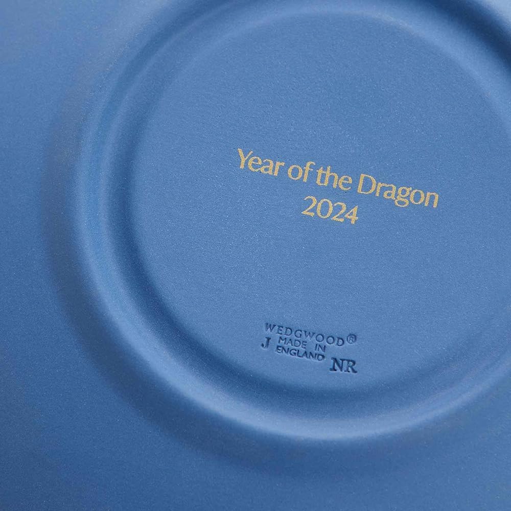 [Regular Imported Product] Wedgwood Ear Plate 2024 Edition Jasper 17cm Olympus Twelve Gods "Poseidon" Pale Turquoise 1067342