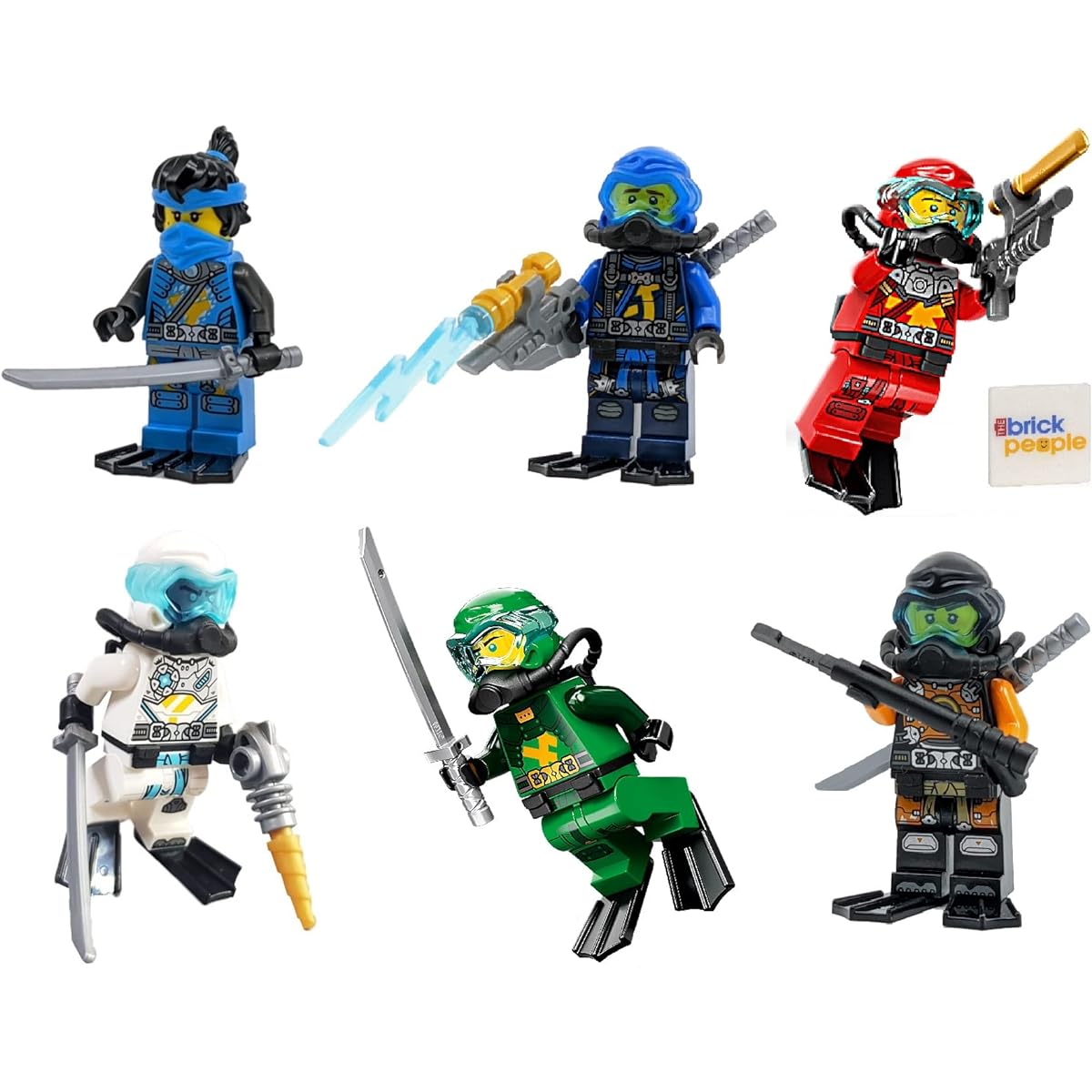 LEGO Ninjago Combo Foil Pack: 6 Seabound Minifigures (Lloyd, J. Cole, Zane, Kai, New York)
