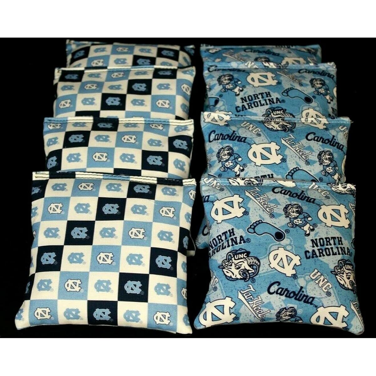 University of North Carolina Tarheels Cornhole Bean Bags ACA Regulation UNC Bags