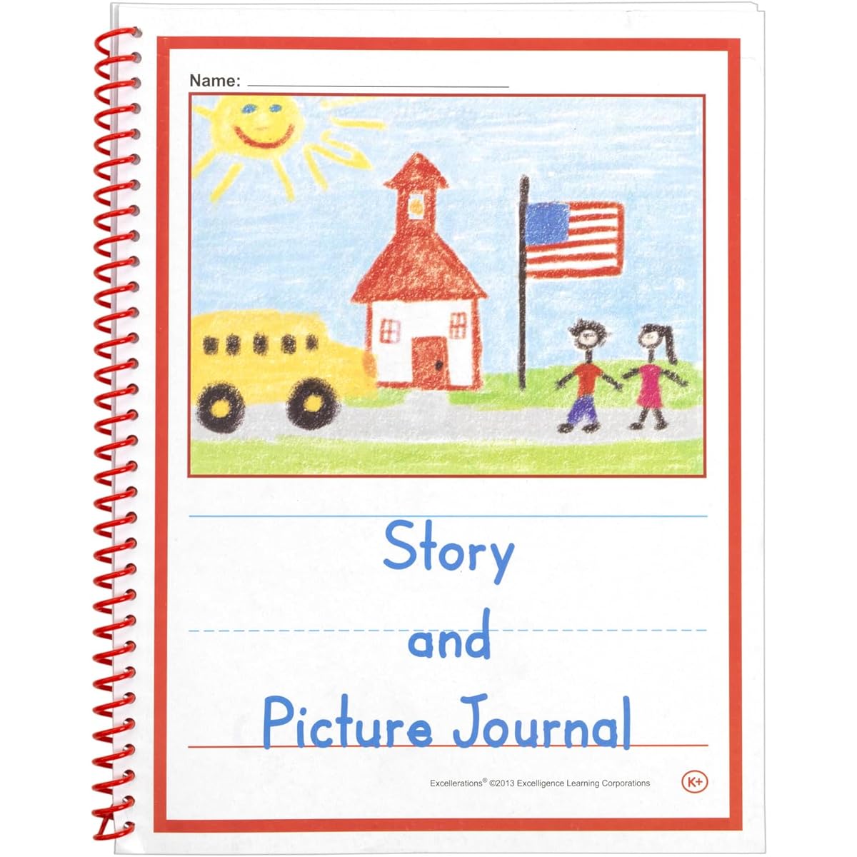 Excellerations Story & Picture Journal Set of 10 Diaries Arts & Crafts Materials for Kids
