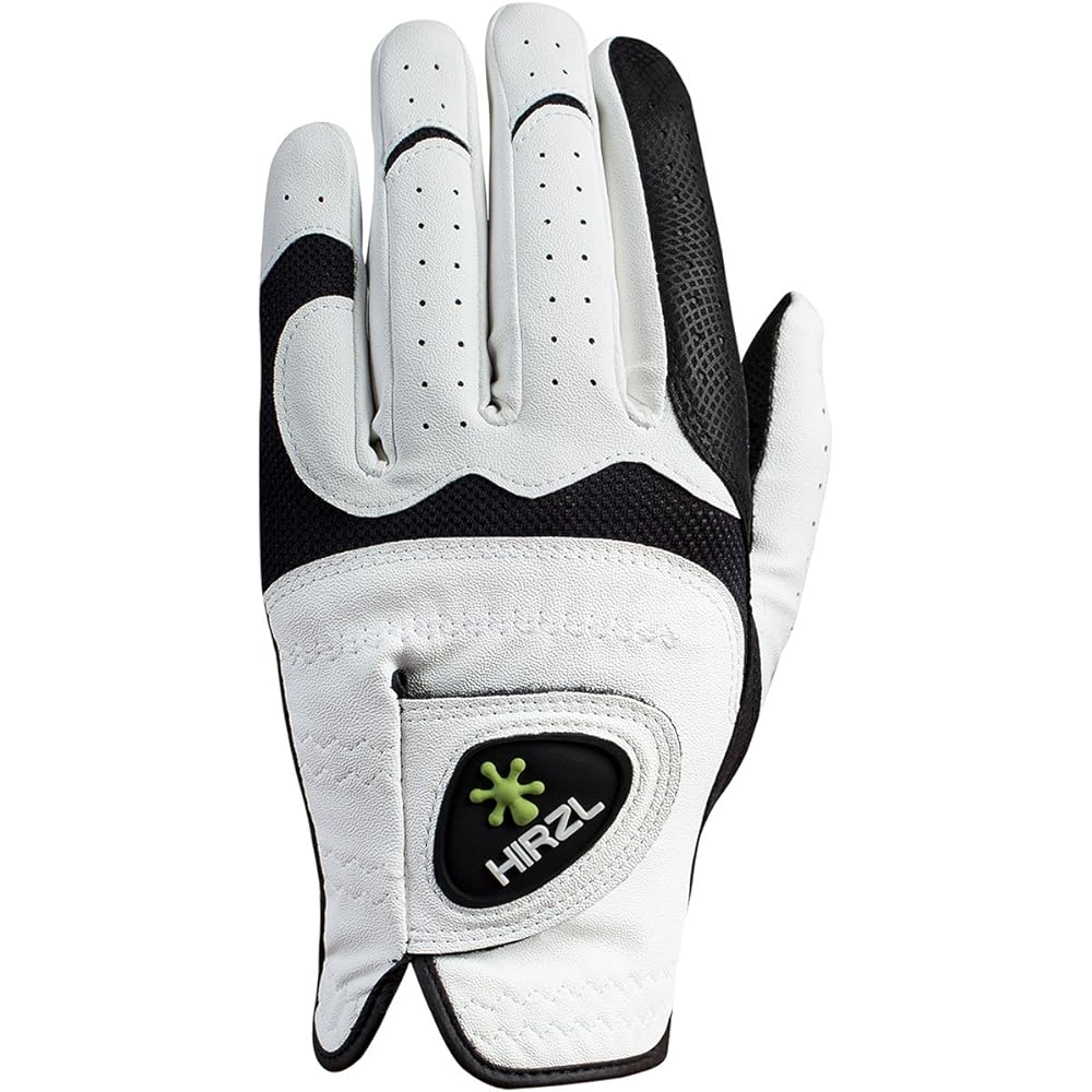 HIRZL Trust Hybrid plus+ - Men's All Weather Golf Gloves 25cm Kangaroo Leather White Left Hand One Size