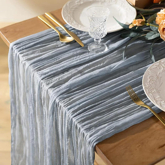 6 Pack Table Runners - Grey Blue