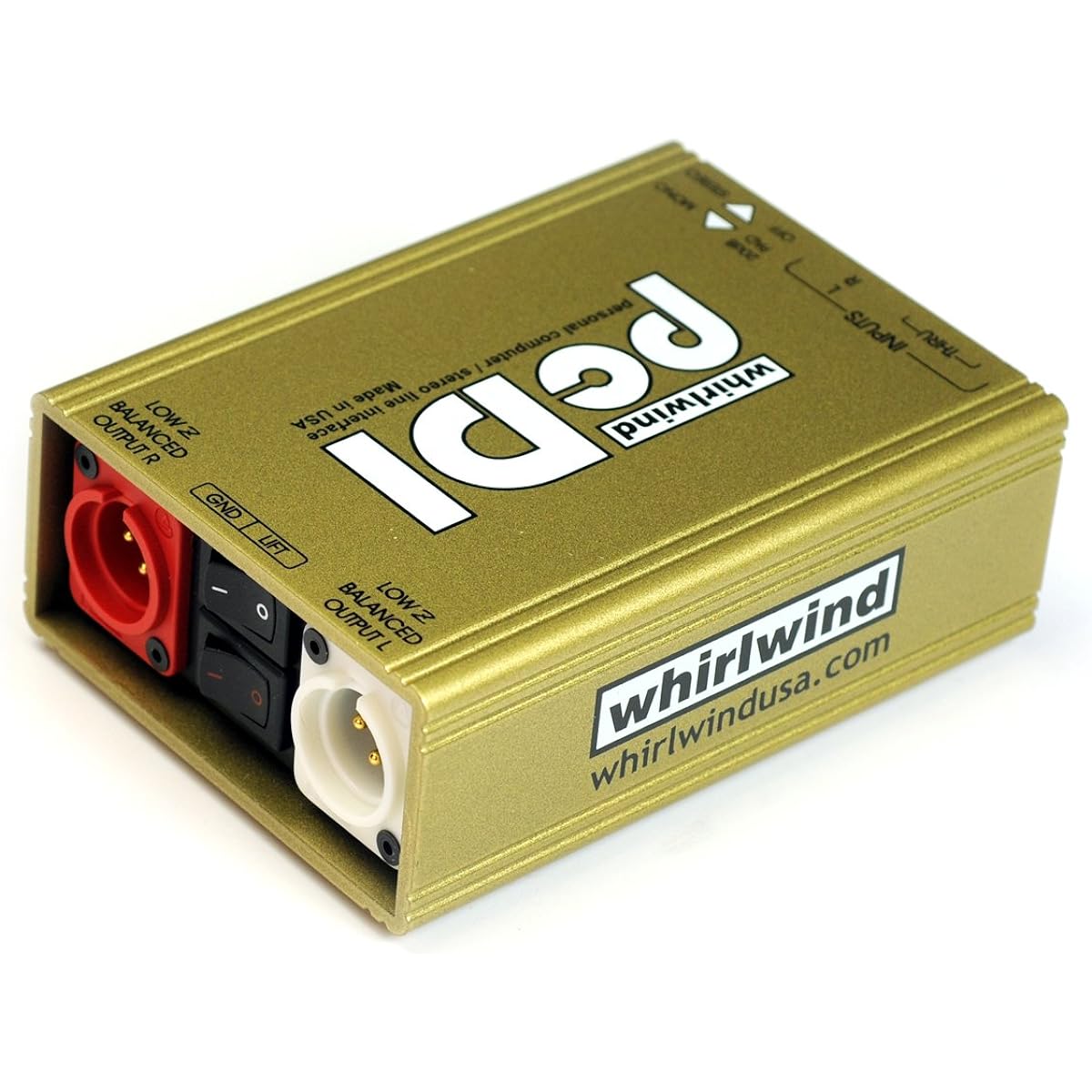 whirlwind 2CH passive direct box PCDI for CD/MD/PC sound card