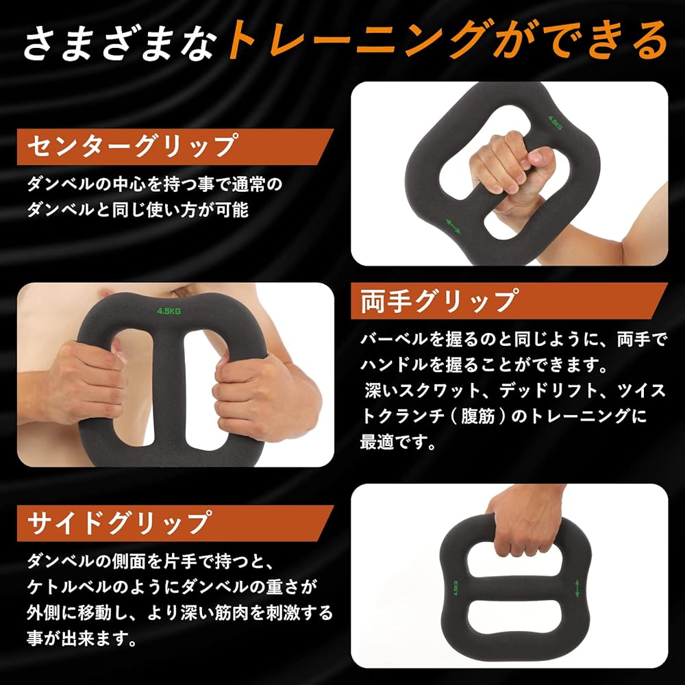 BODYERA Ring Dumbbell, Multipurpose Dumbbell, Barbell, Kettlebell, Dumbbell Plate, Non-slip, Strength Training, Ideal for Home Training, Core Strengthening, 1.25kg, 2.5kg, 4.5kg, 8kg [Training Manual Included]