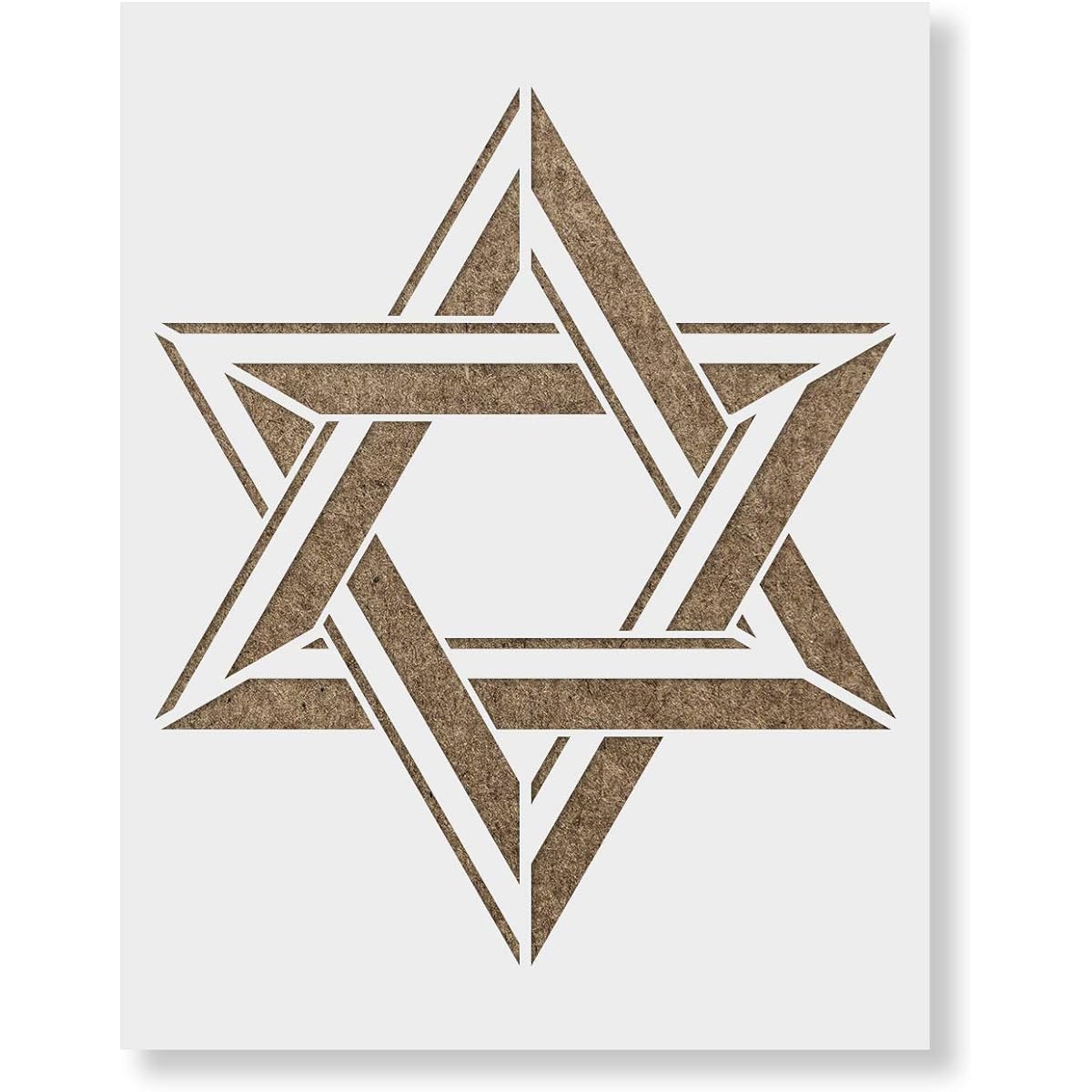 Star of David Stencil Template - Reusable Stencils for Painting Small & Large Sizes