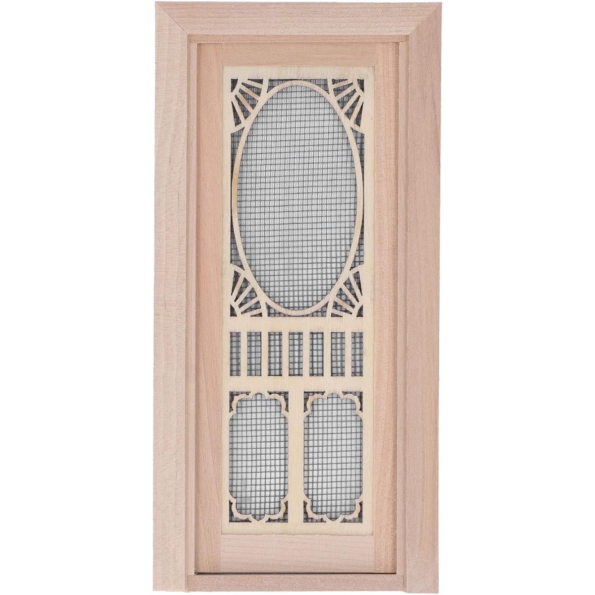 RiToEasysports 1:12 Mini Dollhouse Furniture Model Dollhouse Screen Door Birch for DIY