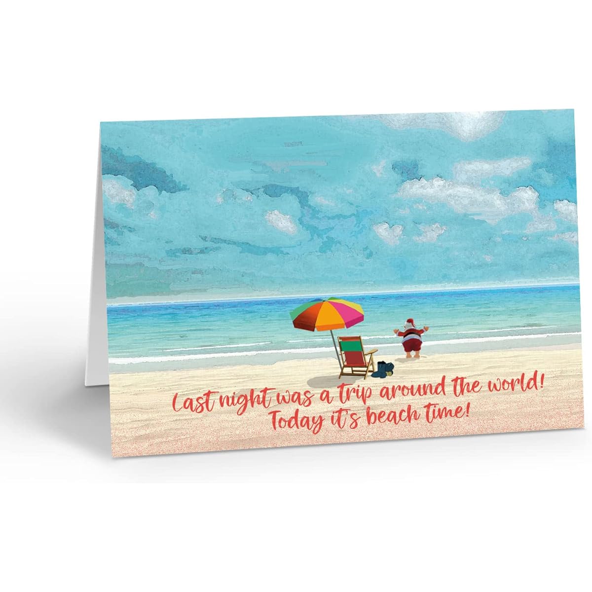 Stonehouse Collection Beach Christmas Cards Beach Time Christmas Cards Made in the USA 18 Beach Holiday Cards