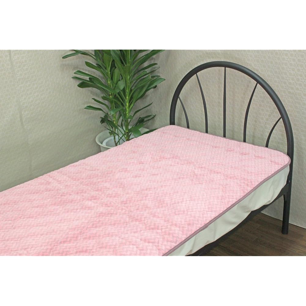 Kyoto [Romance Kosugi] Romance bedrock bath bed pad (lightweight type) double pink 1-3335-7854-7100