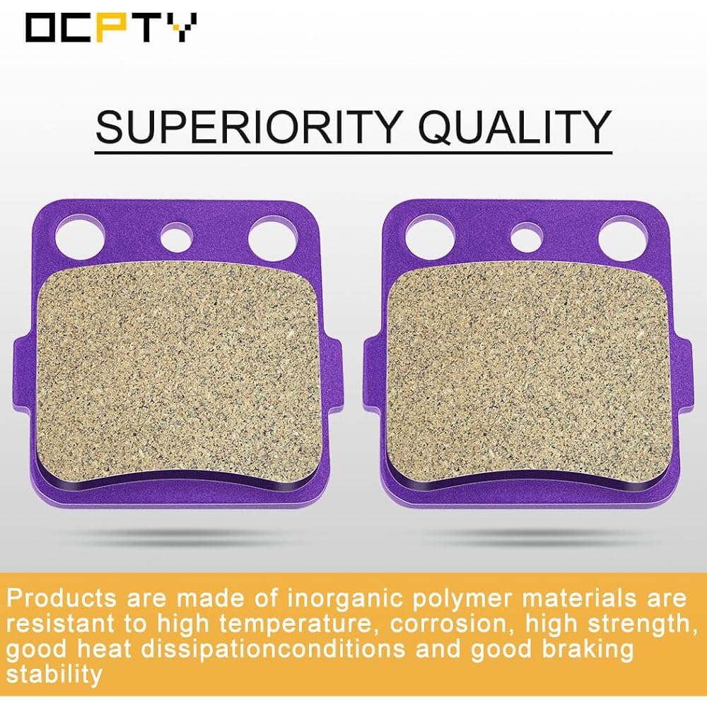 OCPTY Carbon Fiber Brake Pads 2007 Yamaha Raptor 350 YFM350RSE2 Special Edition II,2001 2002 2003 2004 2005 Yamaha Raptor 660R YFM660R Front and Rear