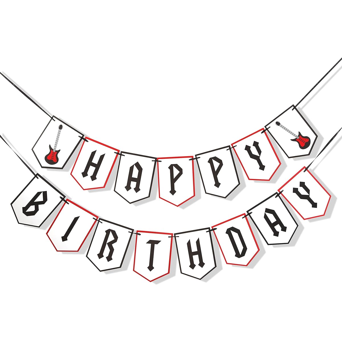 One Rocks Birthday Banner - Rock N Roll Happy Birthday Banner, Rock N Roll Birthday Party Decorations, Rock N Roll Birthday Banner, Guitar Banner, Musical Birthday Banner