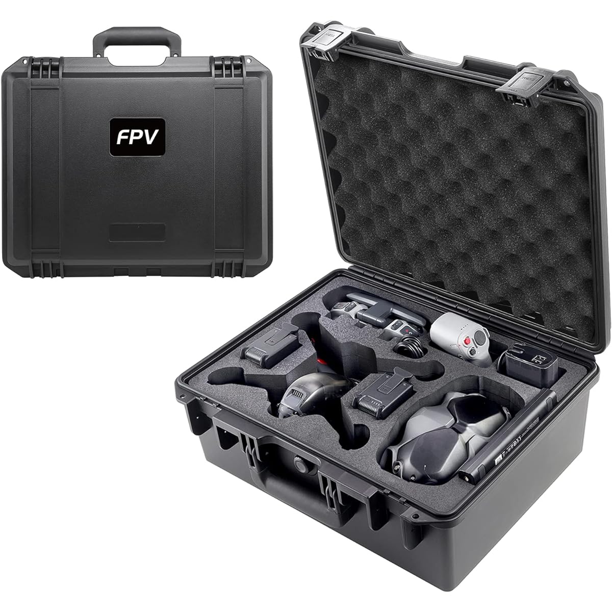 Portable Hard Case for DJI FPV Drone Combo Professional Waterproof Shockproof Bag Storage Carry Case for DJI FPV Drone Fly More Set Accessories Goggles V2 Remote Control Motion Controller