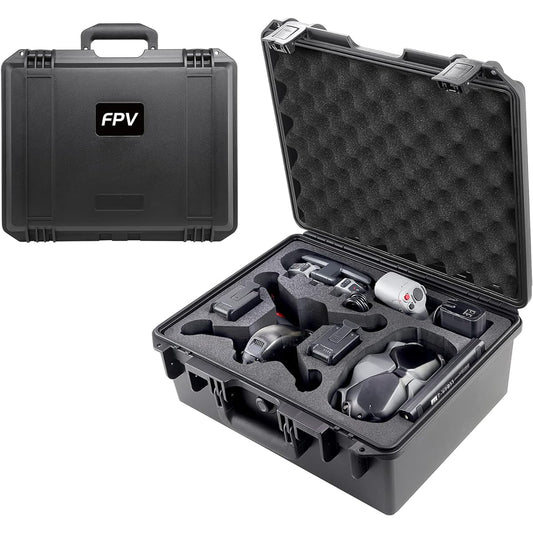 Portable Hard Case for DJI FPV Drone Combo Professional Waterproof Shockproof Bag Storage Carry Case for DJI FPV Drone Fly More Set Accessories Goggles V2 Remote Control Motion Controller