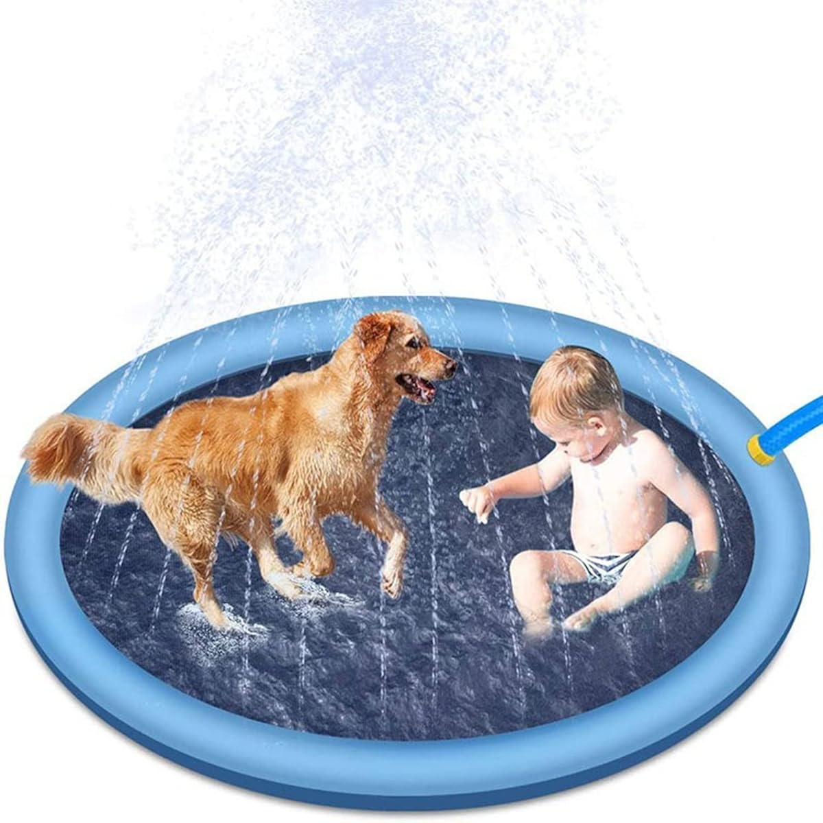 UOSIA Summer Pet Sprinkler Mat Game Cooling Mat Pool Dog Sprinkler Children Sprinkler Mat Bathtub Dog Bathtub Outdoor Game Toy