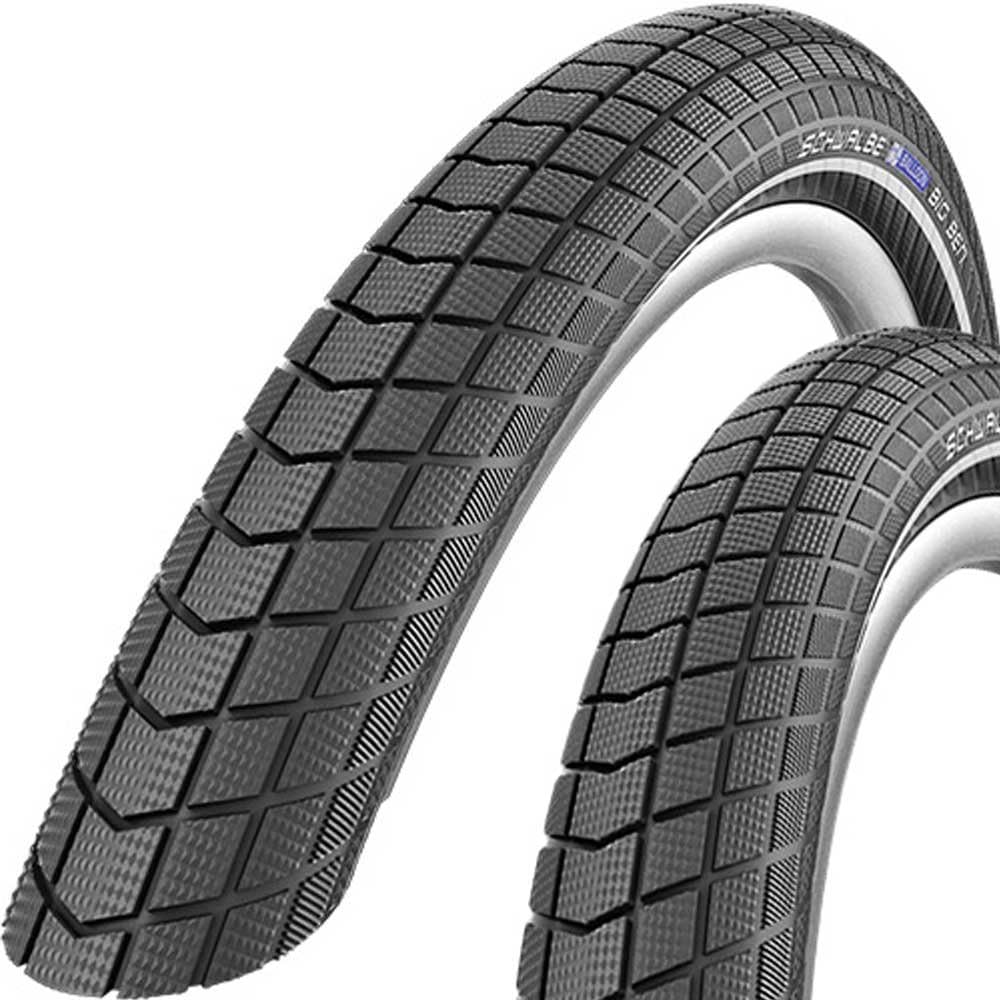 SCHWALBE [Genuine] Big Ben 27.5x2.00 Black Reflex Clincher Tire [Urban/Balloon Bike/City Riding]