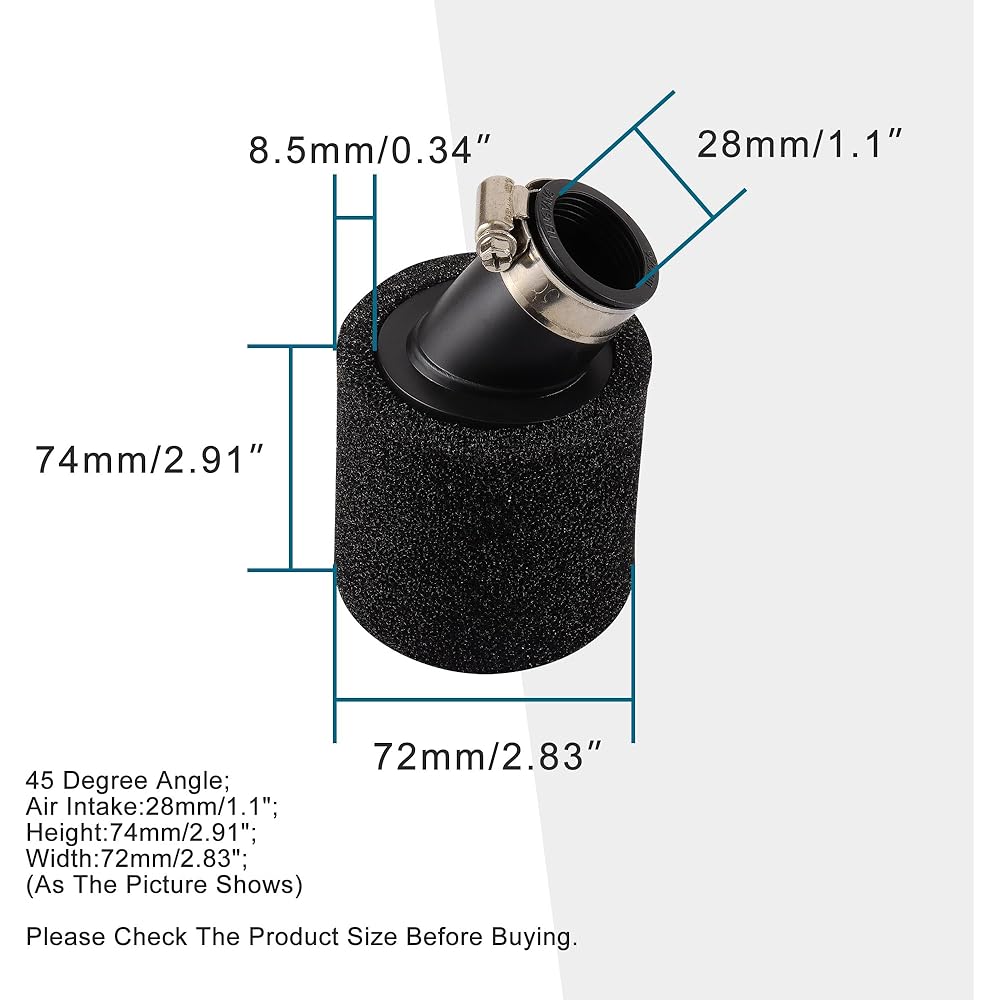 GOOFIT 28mm Air Filter Replacement for 50cc 70cc 90cc 110cc 125cc ATV Quad Pit Dirt Bike Buggy Scooter Go Kart Scooter