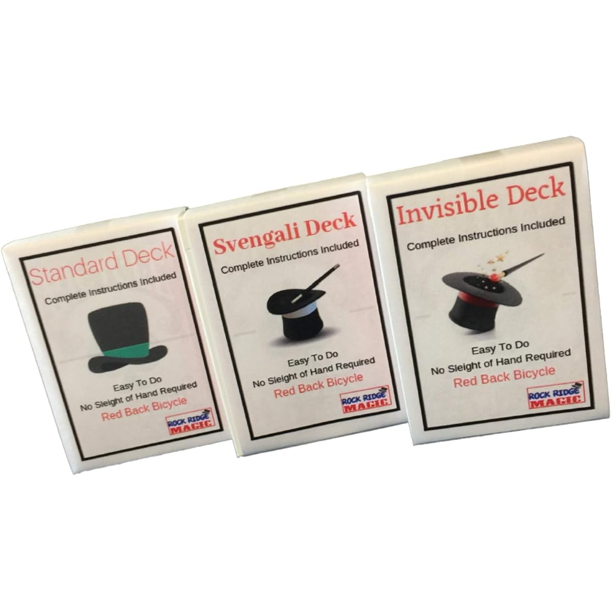 Rock Ridge Magic Masters Bicycle Combo: Invisible Svengali and Standard Deck Redback