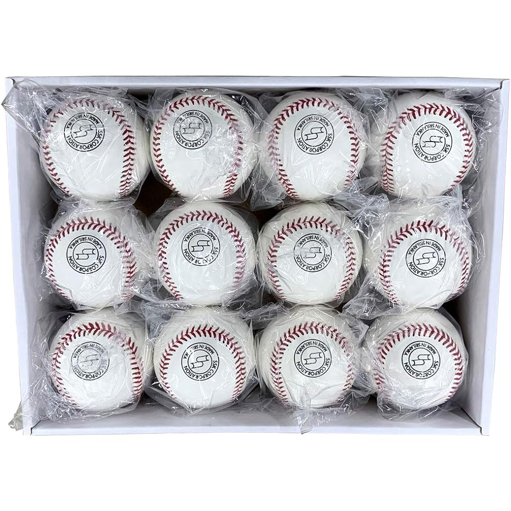 SSK Baseball Hardball Practice Balls 1 Dozen (12 Pieces) GD85D