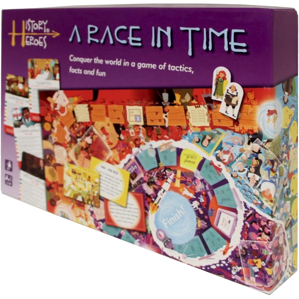 History Heroes: A Race In Time - History Board Game for Kids, Adults, Game Night - Family Friendly Party Game About History - Fun & Educational Conversation Game