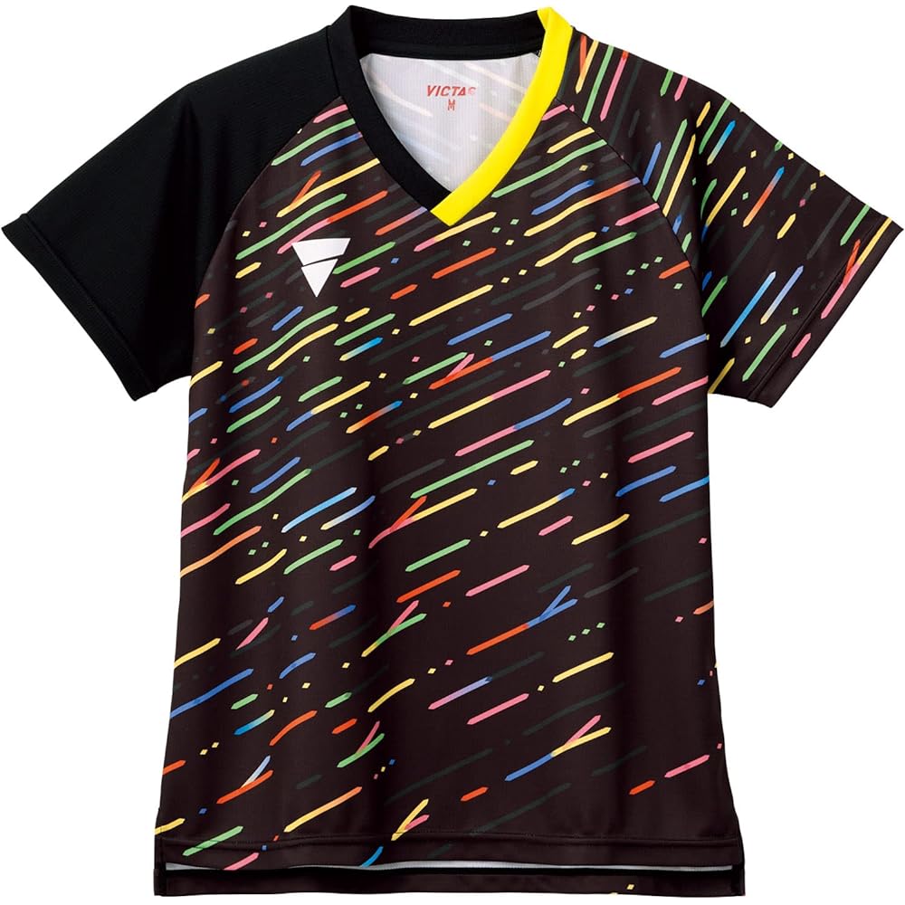 [Victus] Table Tennis Women's Game Shirt V-LGS306 J.T.T.A (Japan Table Tennis Ladies Association) Officially Certified Black (1000)