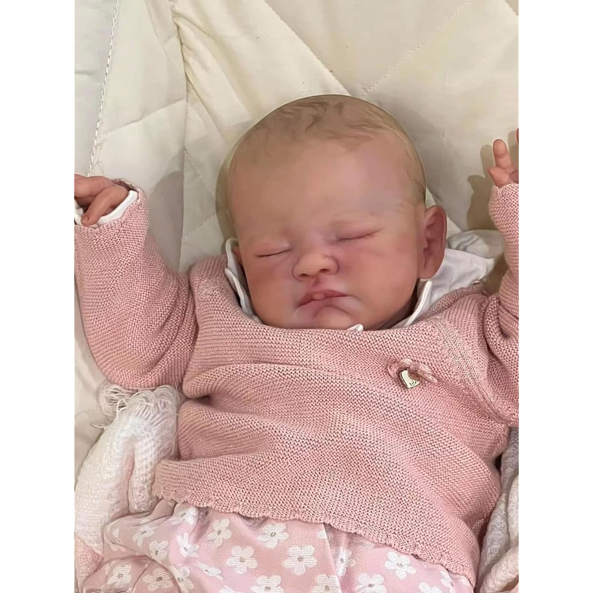 Anano Realistic Reborn Baby Doll - 19 Inch Realistic Baby Doll Lifelike Baby Doll Lifelike Baby Doll for 3 Year Old Kids
