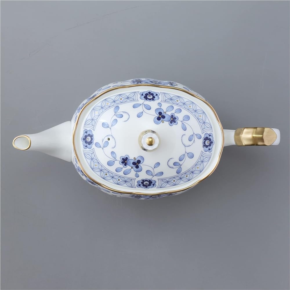 NARUMI Pot Milano Blue 790cc Tea Made in Japan 9682-4206 Teapot